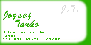 jozsef tanko business card
