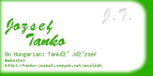jozsef tanko business card